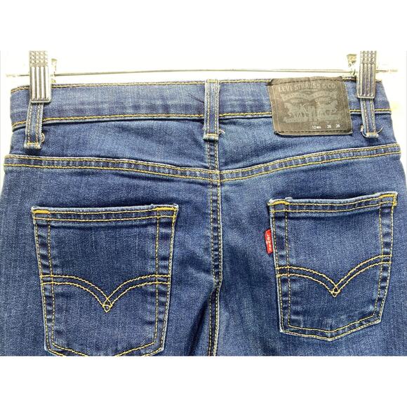 Levi's 511 Slim Fit Blue Denim Jeans Adjustable Waist Boy's (26X27) Size 12 Reg - Picture 2 of 10